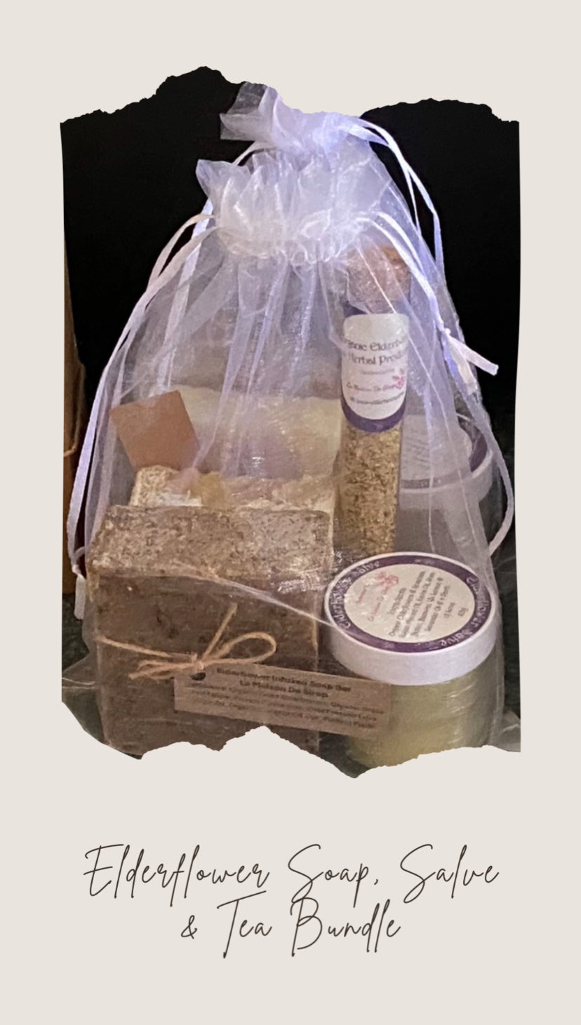 Elderflower Soap, Salve & Tea Bundle