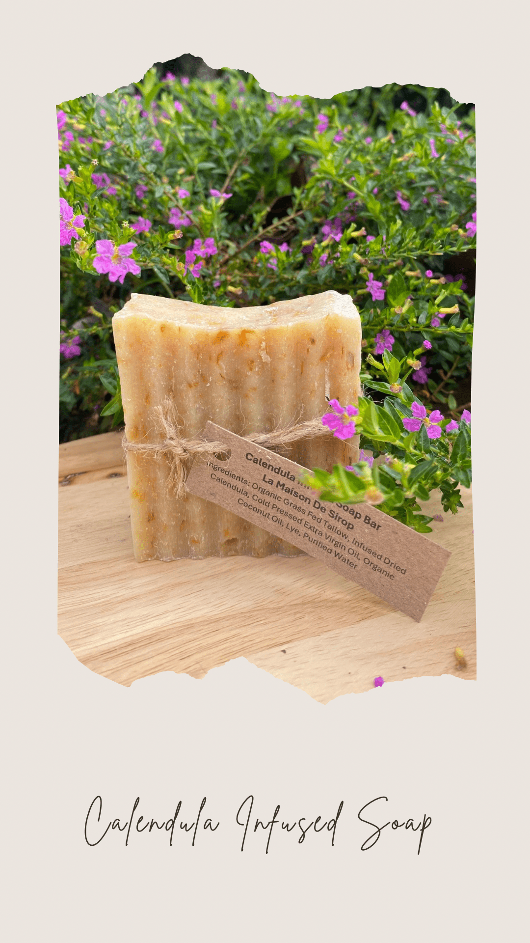 Calendula Infused Soap - La Maison De SiropCalendula Infused Soap
