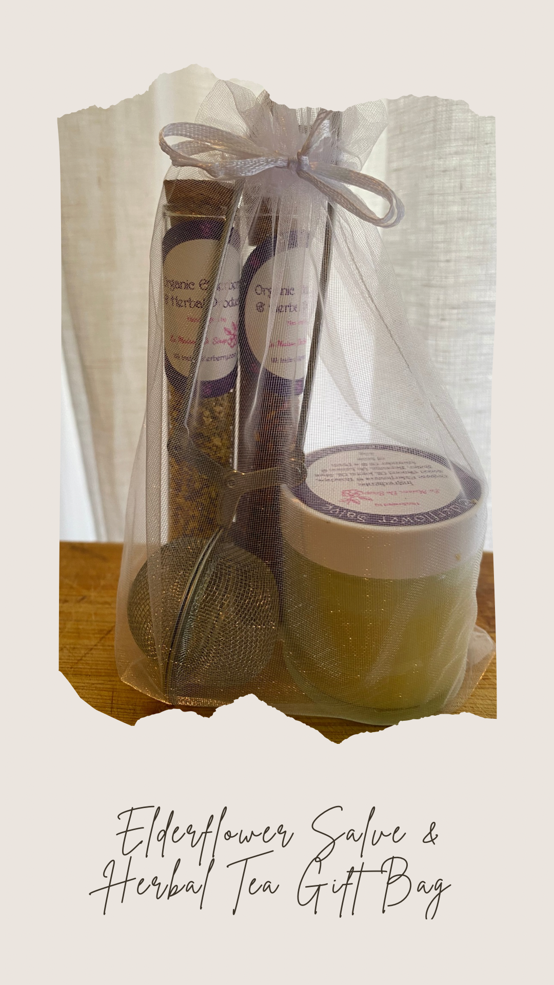 Elderflower Salve & Herbal Tea Gift Bag