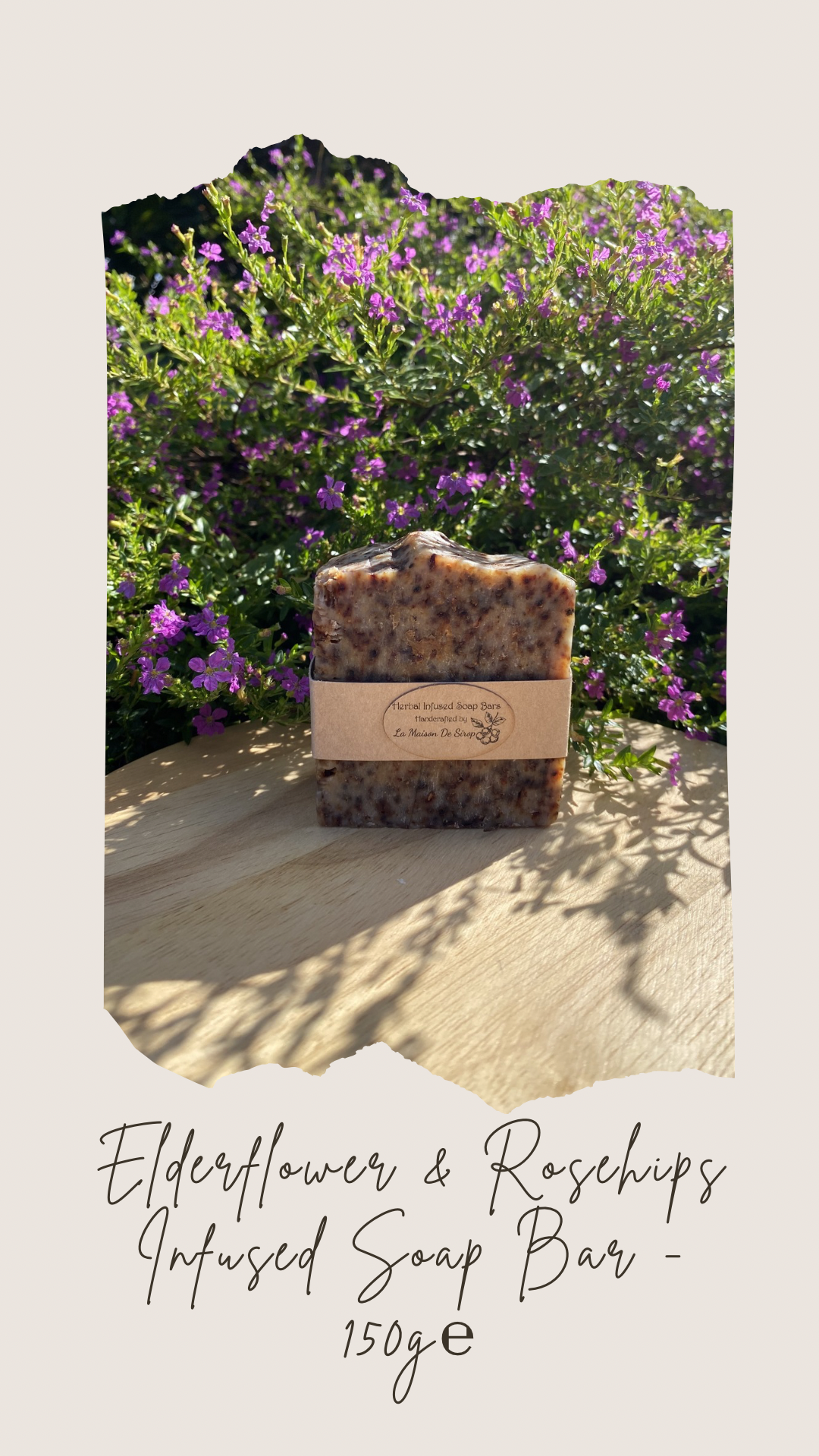 Rosehip & Elderflower Infused Soap 150g ℮