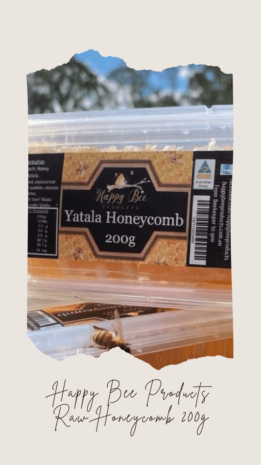 Happy Bee Products Raw Honeycomb - 200g - La Maison De SiropHappy Bee Products Raw Honeycomb - 200g